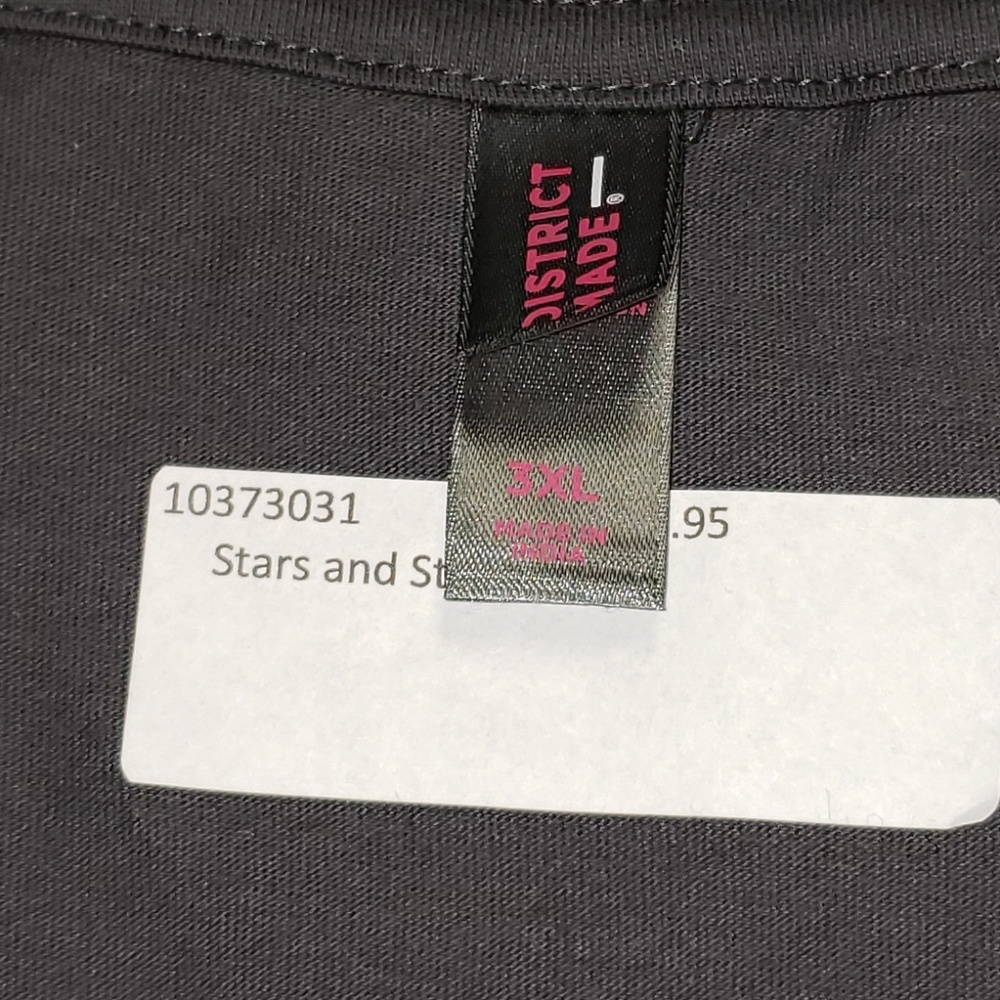 Gray Workout Tee Stars N Stripes - Picture 3 of 4